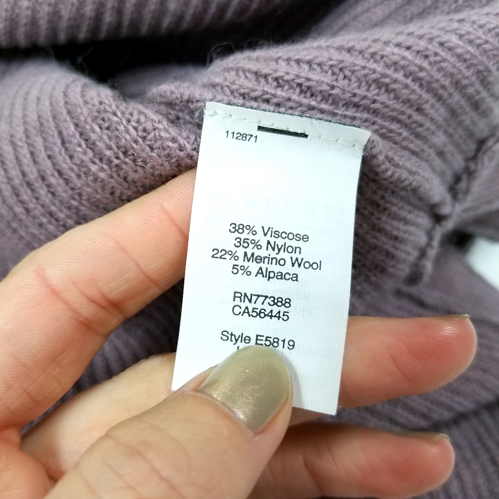 Madewell Warmlight Lavender Pullover Sweater Wool - Picture 7 of 7